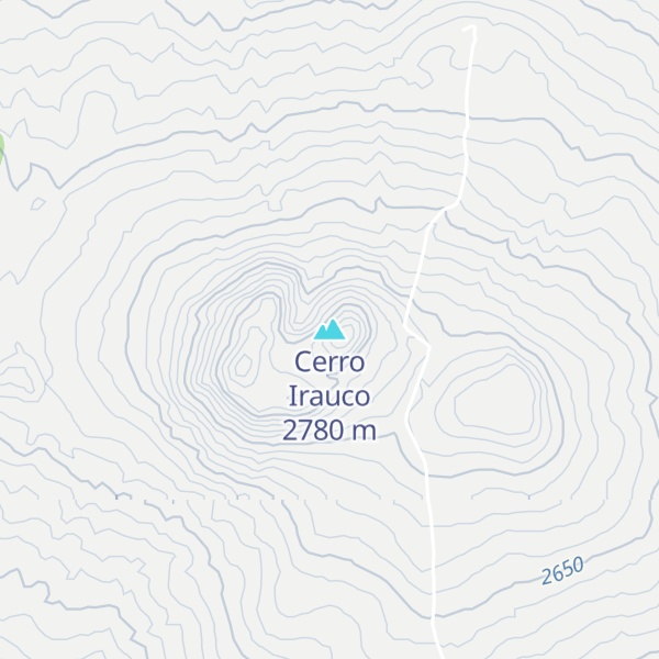 Map of Cerro Irauco