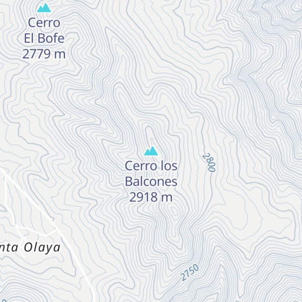 Map of Cerro los Balcones