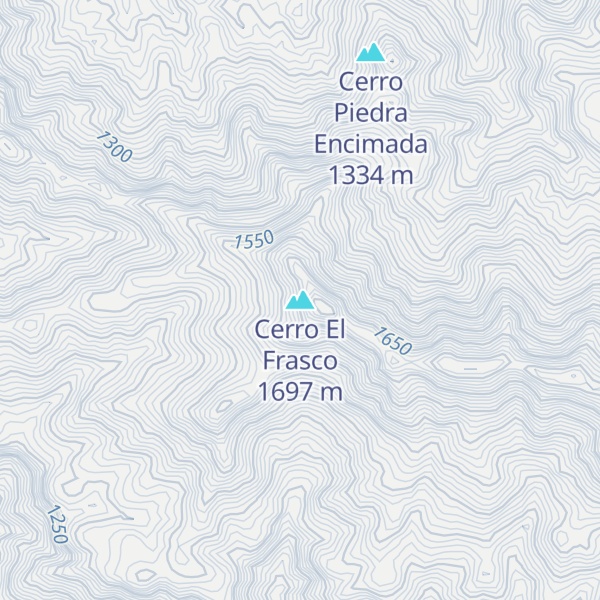 Map of Cerro El Frasco