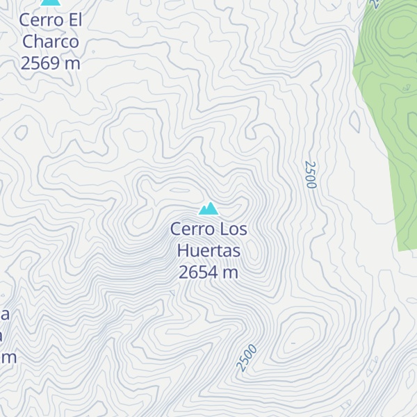 Map of Cerro Los Huertas