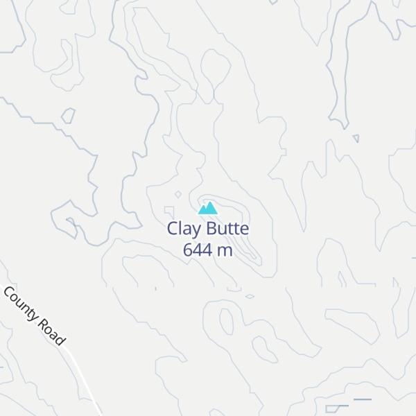 Map of Clay Butte
