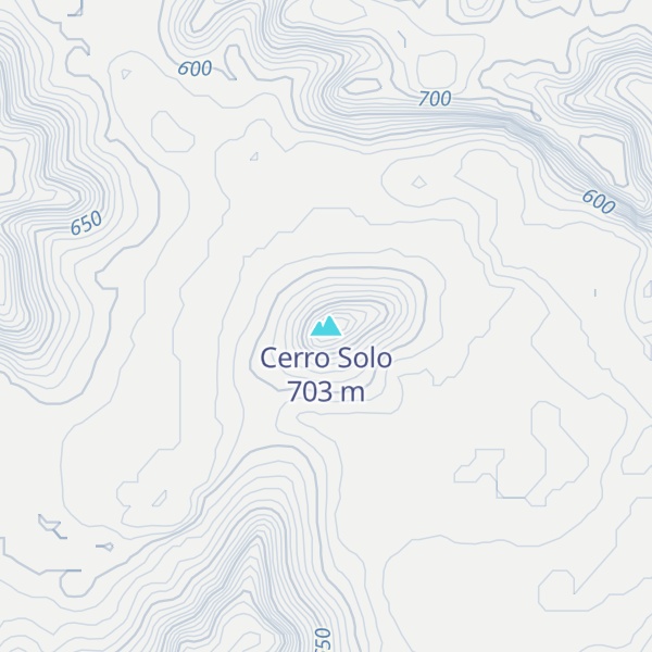 Map of Cerro Solo