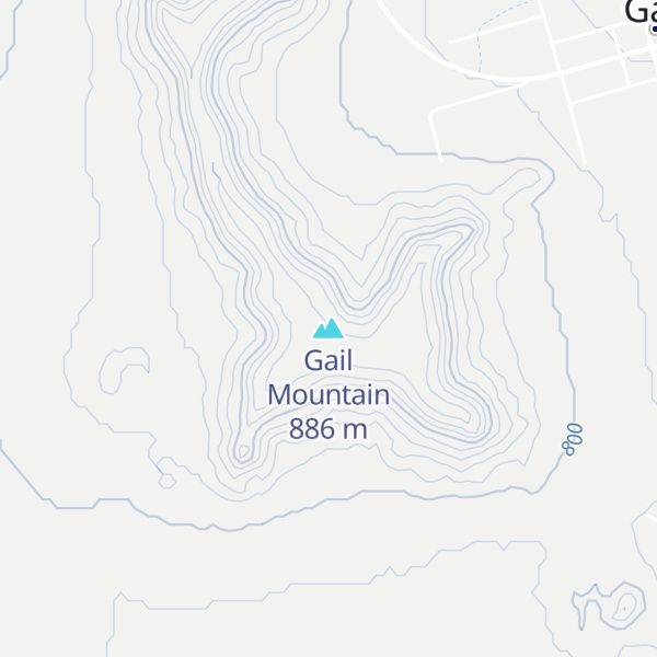 Map of Gail Mountain