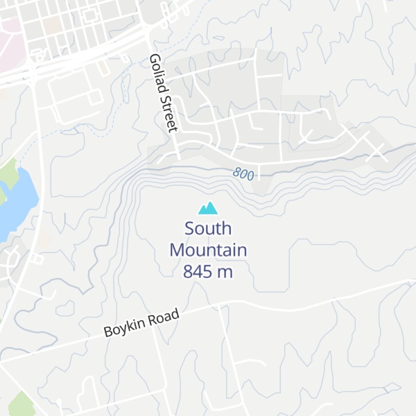 Map of South Mountain