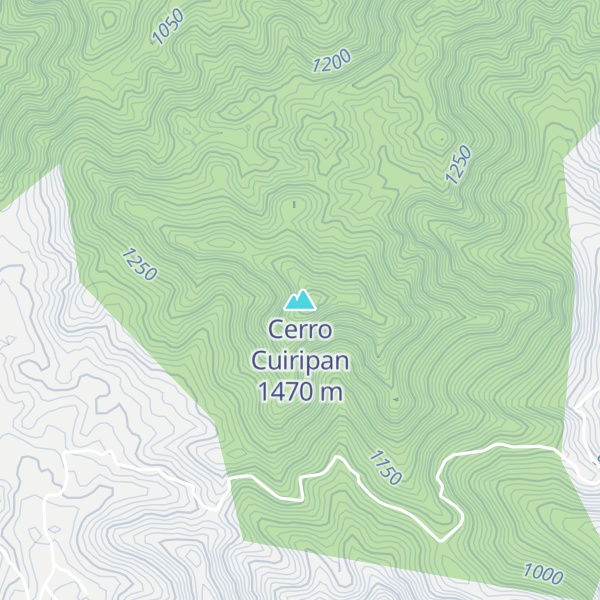 Map of Cerro Cuiripan