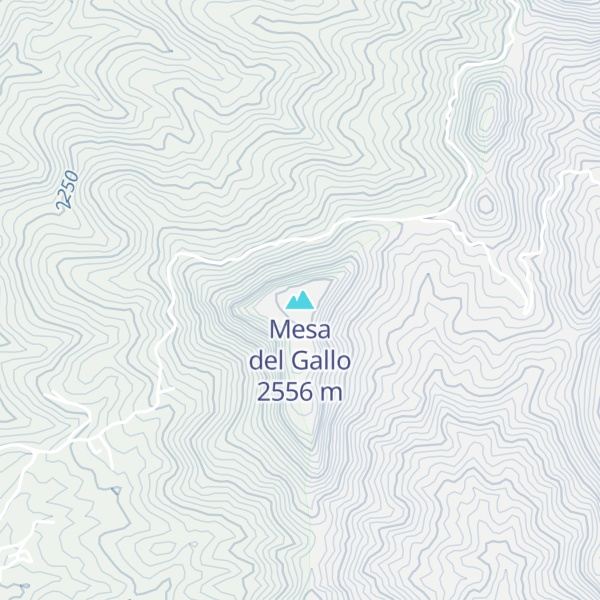 Map of Mesa del Gallo