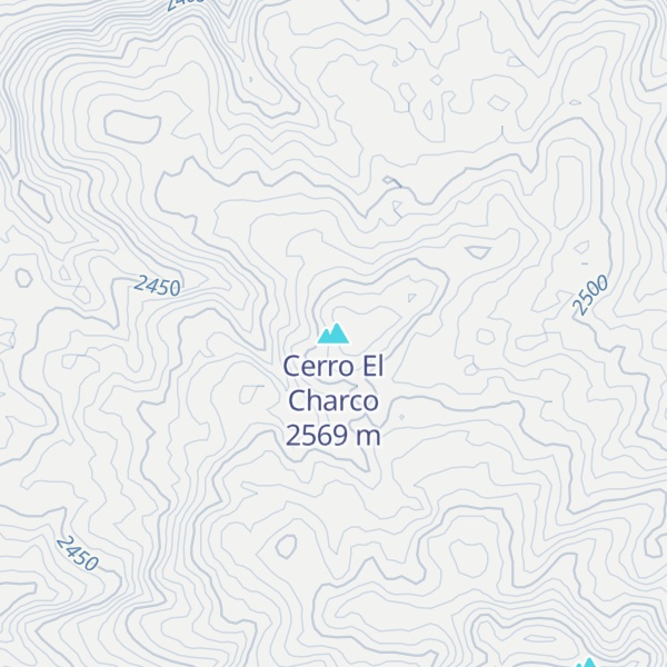 Map of Cerro El Charco