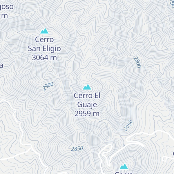 Map of Cerro El Guaje