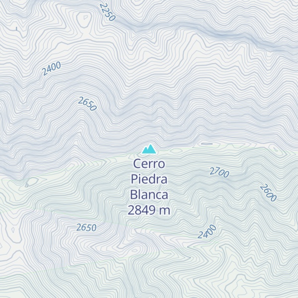 Map of Cerro Piedra Blanca