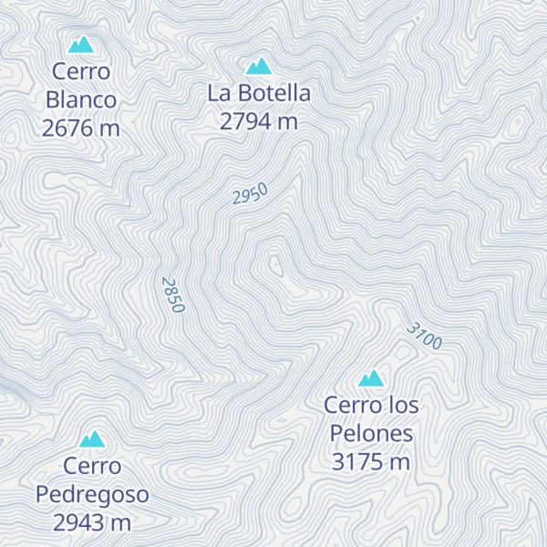 Map of Cerro Las Tres Estrellas