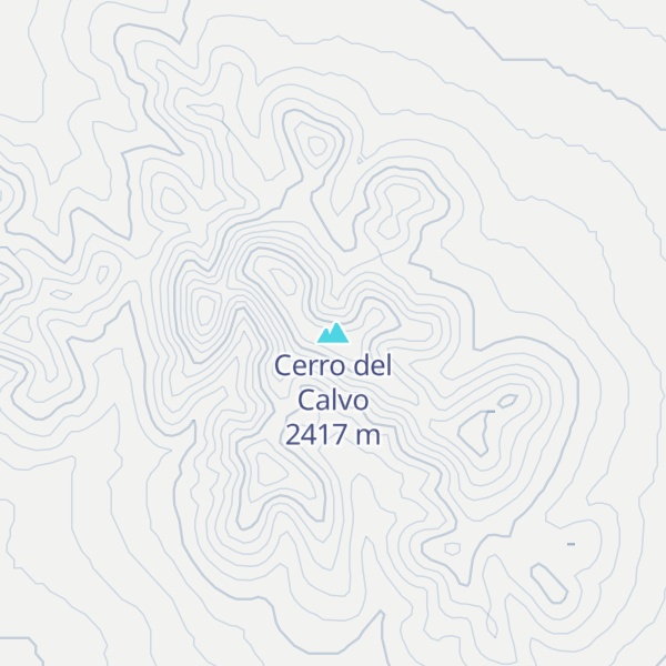 Map of Cerro del Calvo