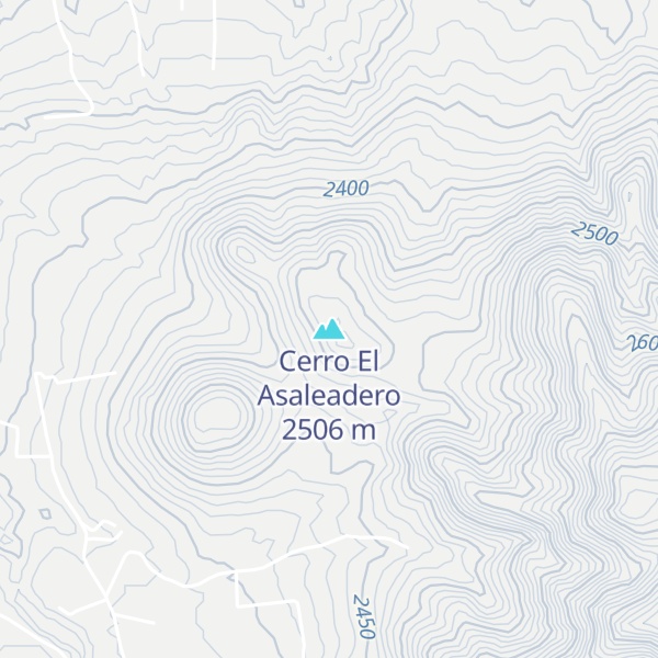 Map of Cerro El Asaleadero