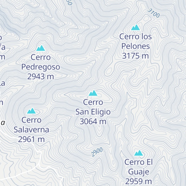 Map of Cerro San Eligio
