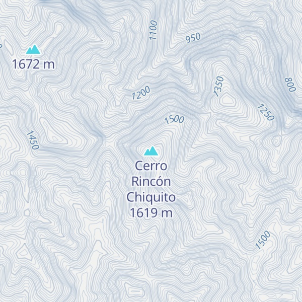 Map of Cerro Rincón Chiquito