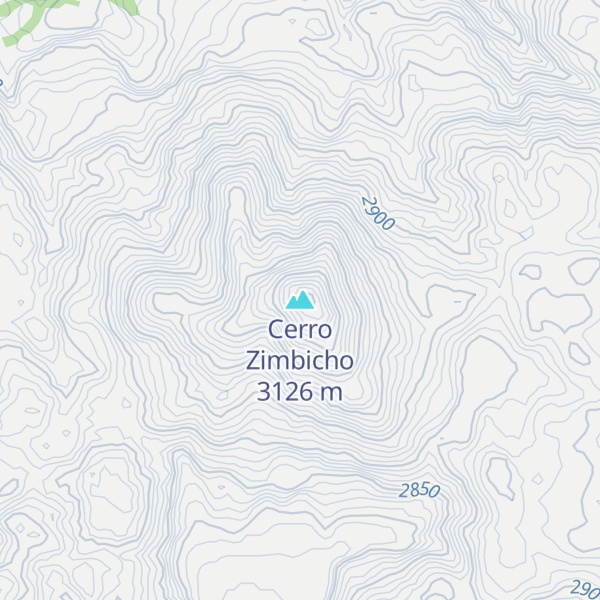 Map of Cerro Zimbicho