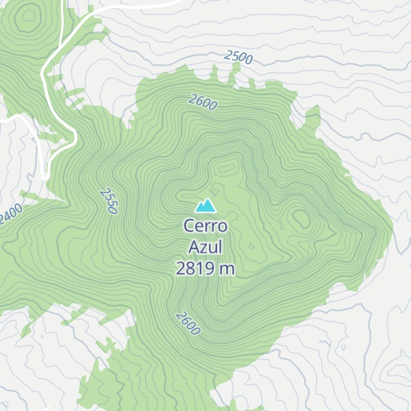 Map of Cerro Azul