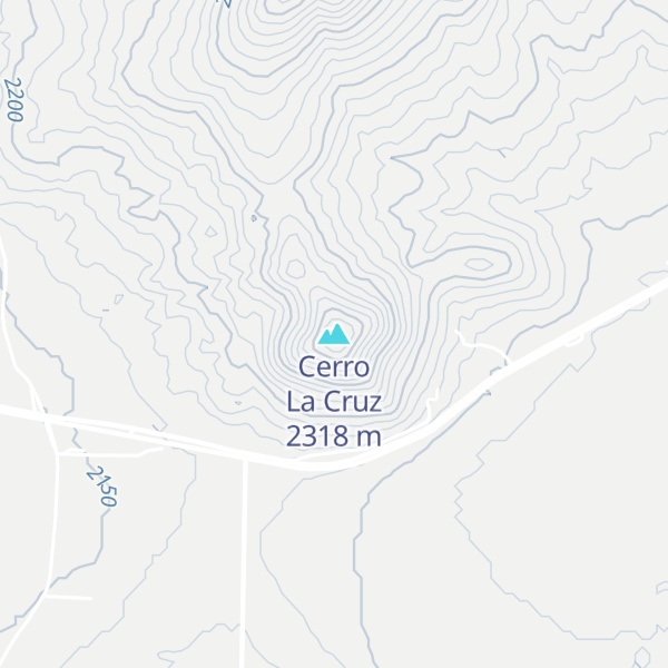 Map of Cerro La Cruz