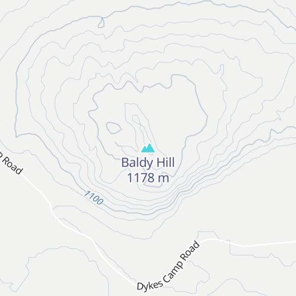 Map of Baldy Hill