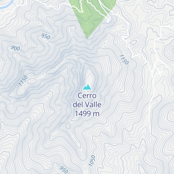 Map of Cerro del Valle