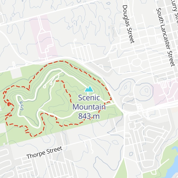 Map of Scenic Mountain