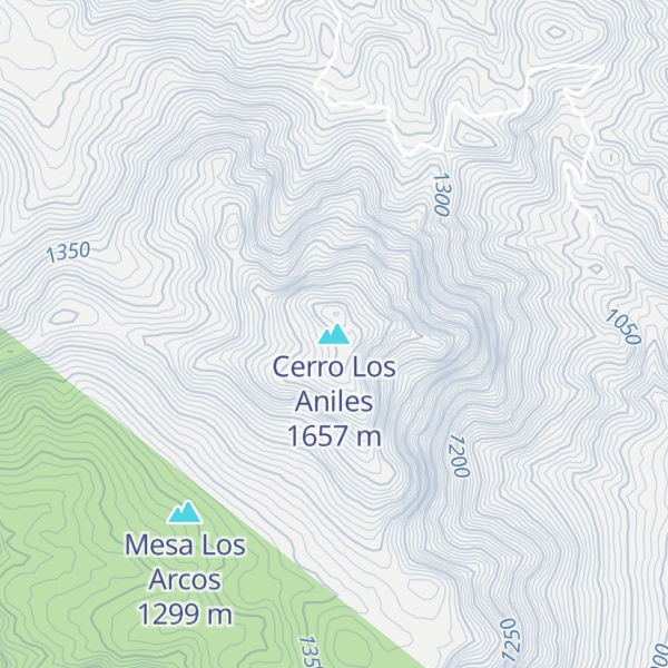 Map of Cerro Los Aniles