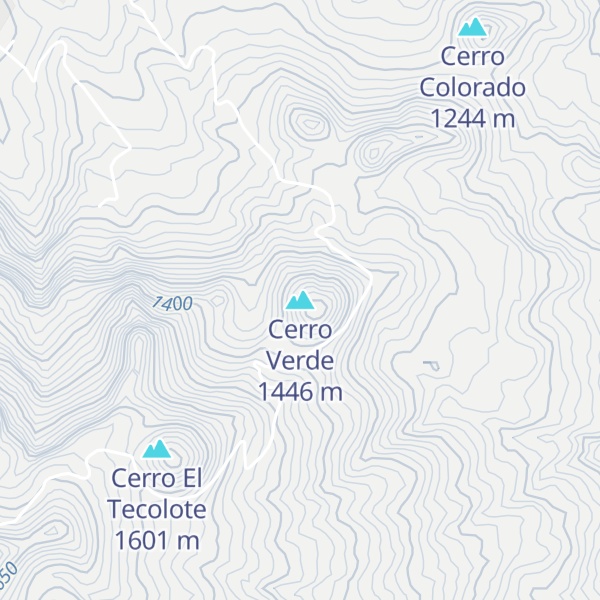 Map of Cerro Verde