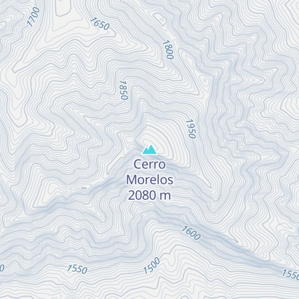 Map of Cerro Morelos