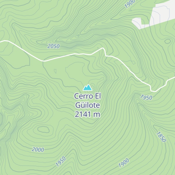 Map of Cerro El Güilote