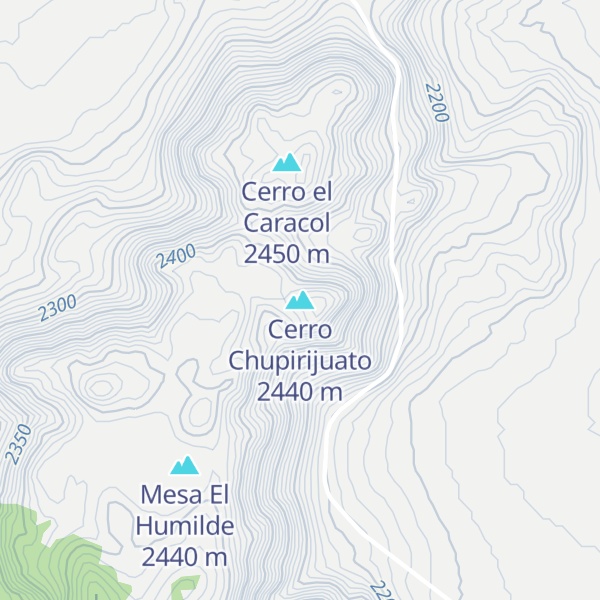 Map of Cerro Chupirijuato