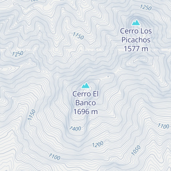 Map of Cerro El Banco