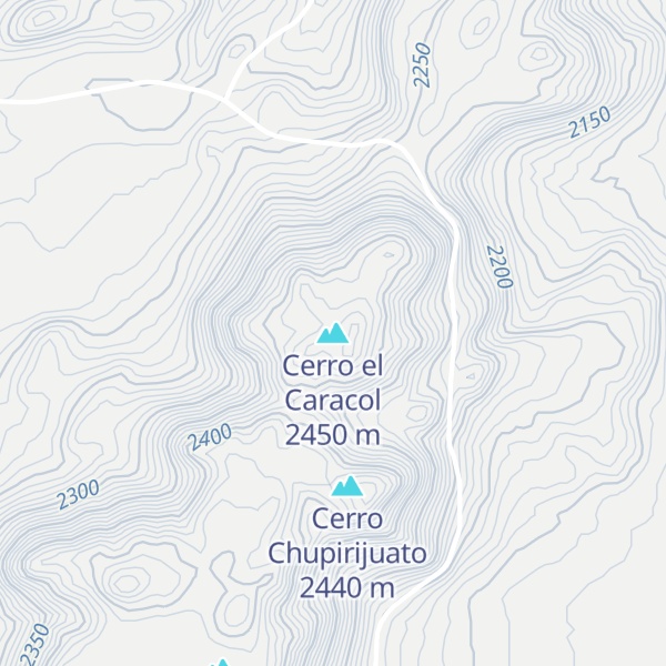 Map of Cerro el Caracol