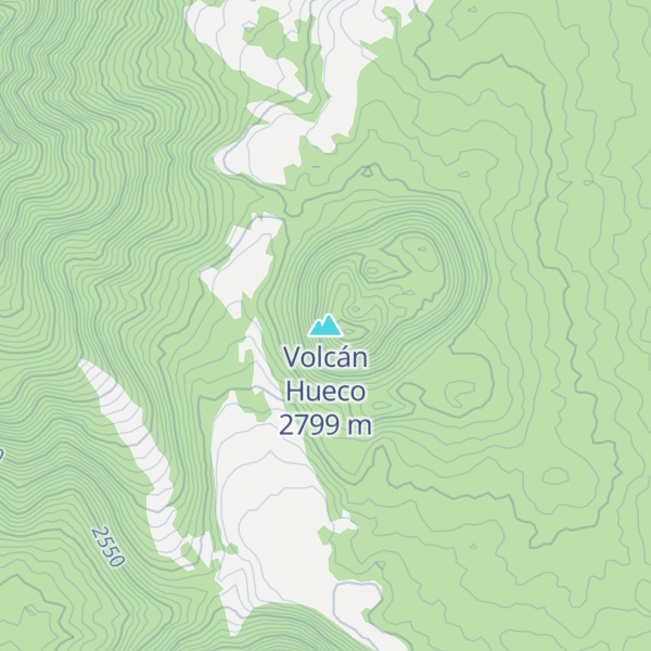 Map of Volcán Hueco