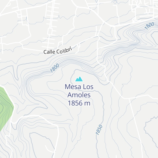 Map of Mesa Los Amoles