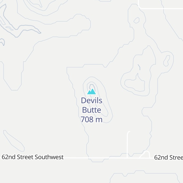 Map of Devils Butte