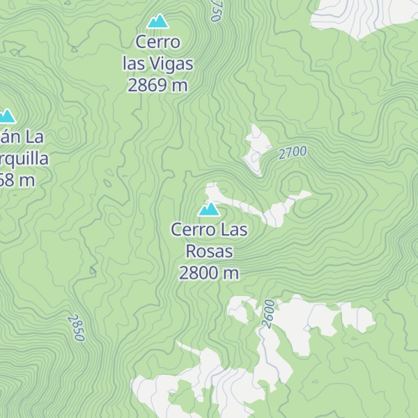 Map of Cerro Las Rosas