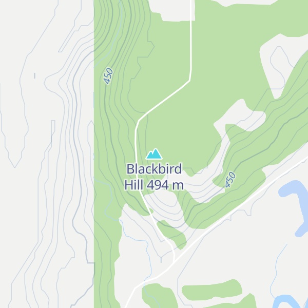 Map of Blackbird Hill