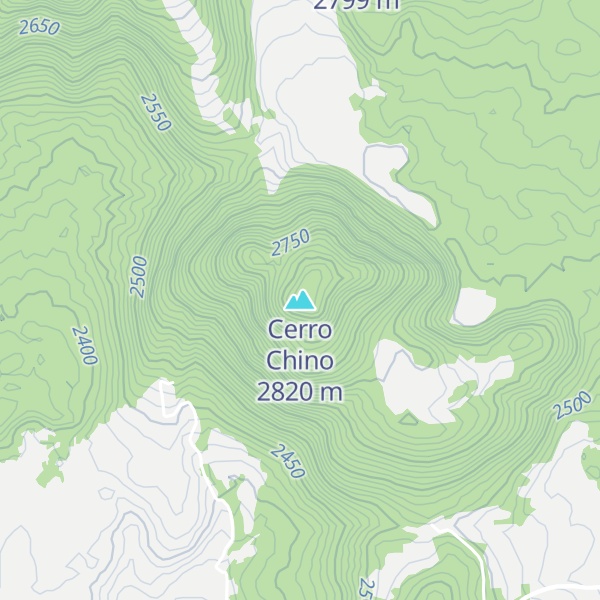 Map of Cerro Chino