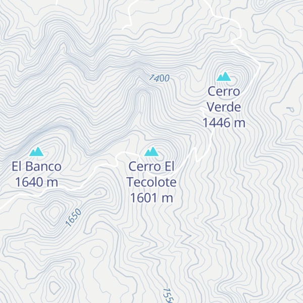 Map of Cerro El Tecolote