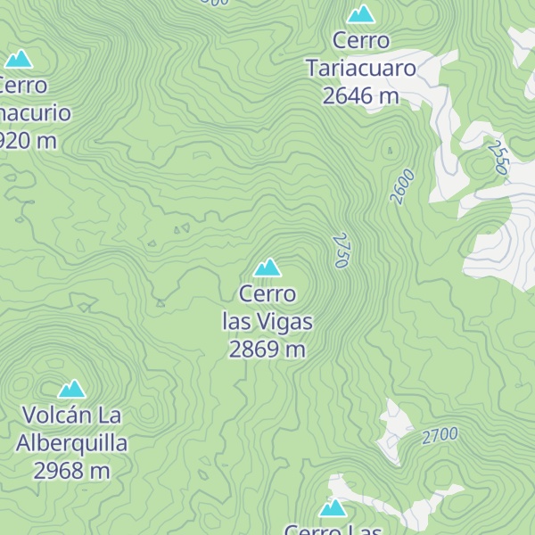 Map of Cerro las Vigas