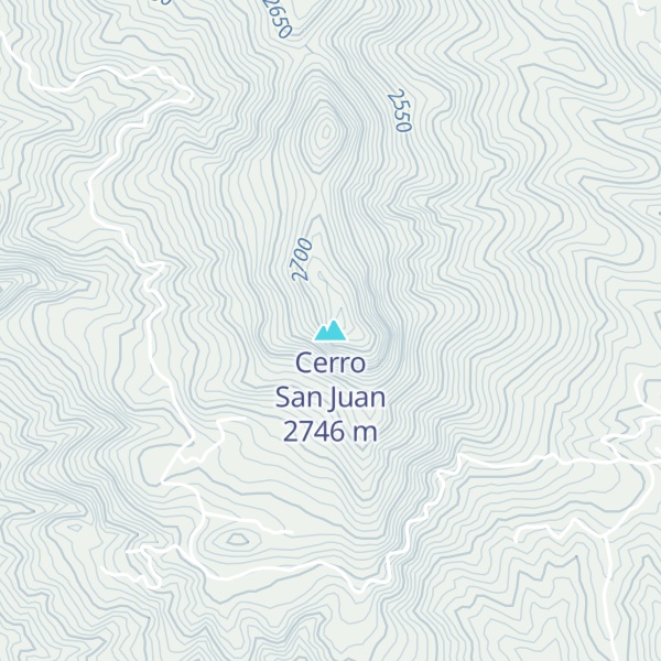 Map of Cerro San Juan