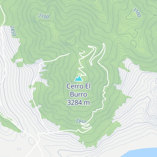 Map of Cerro El Burro