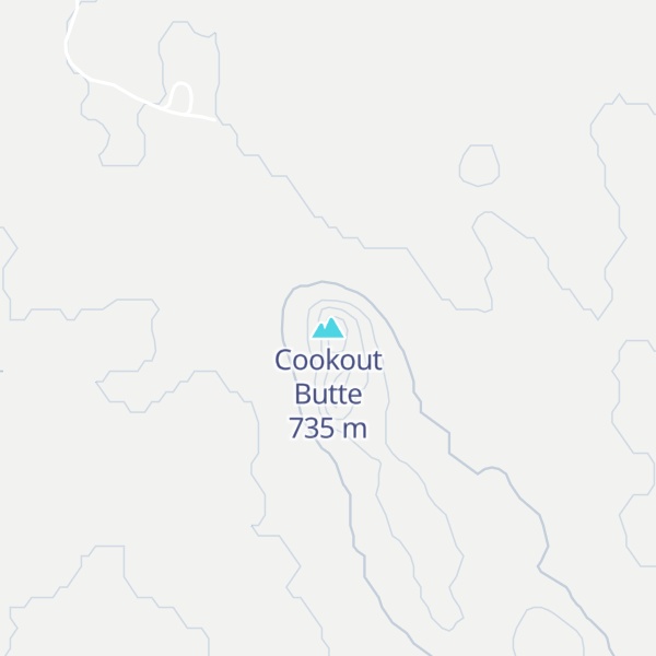 Map of Cookout Butte