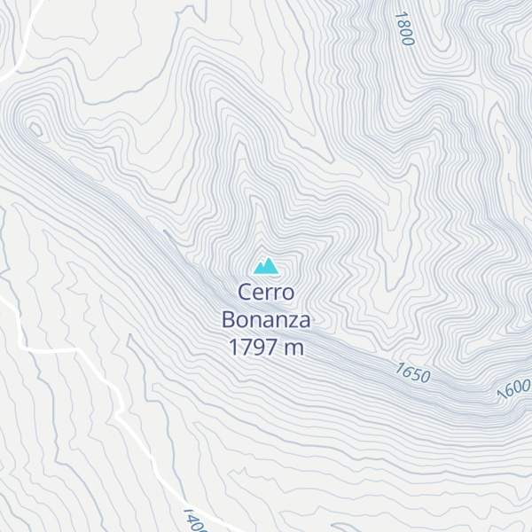 Map of Cerro Bonanza