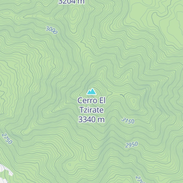 Map of Cerro El Tzirate