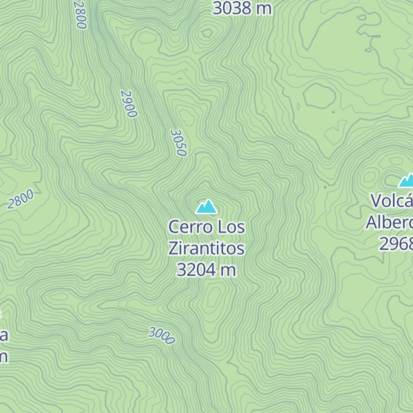 Map of Cerro Los Zirantitos