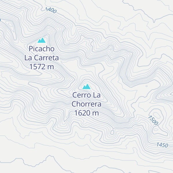 Map of Cerro La Chorrera