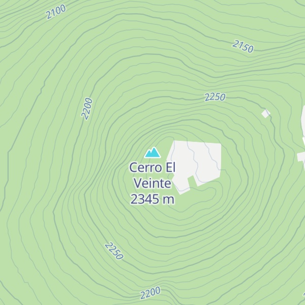 Map of Cerro El Veinte