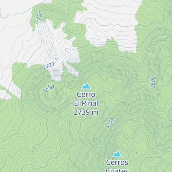 Map of Cerro El Pinal