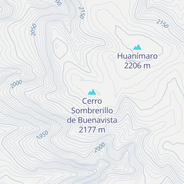 Map of Cerro Sombrerillo de Buenavista