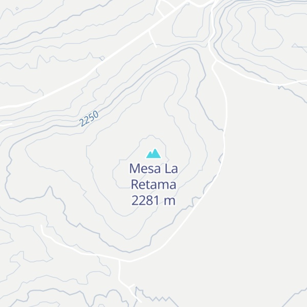 Map of Mesa La Retama